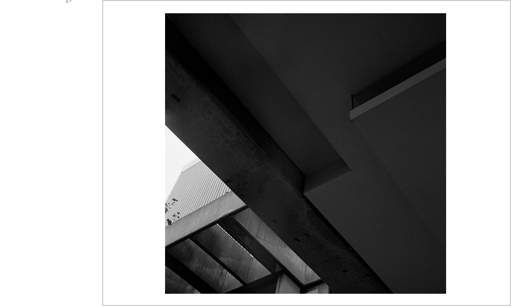 Interlocking geometry with repetition of pattern feature in this architectural detail.