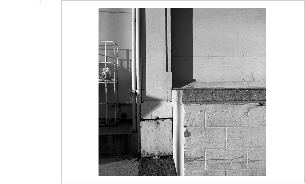 Composition is to this loading dock what the smile is to the Mona Lisa.