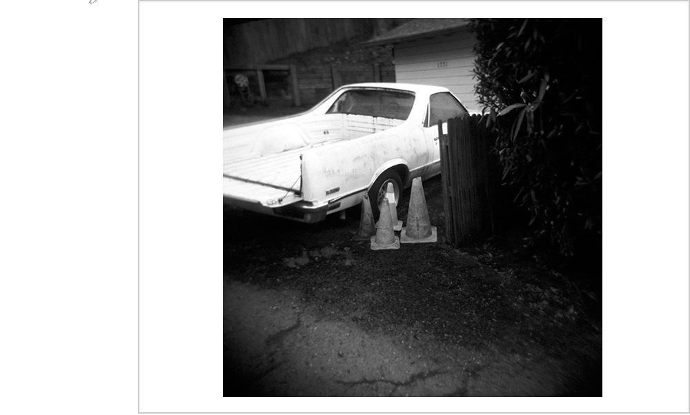 Those traffic cones are there to protect you from the bad assery that is that white El Camino.