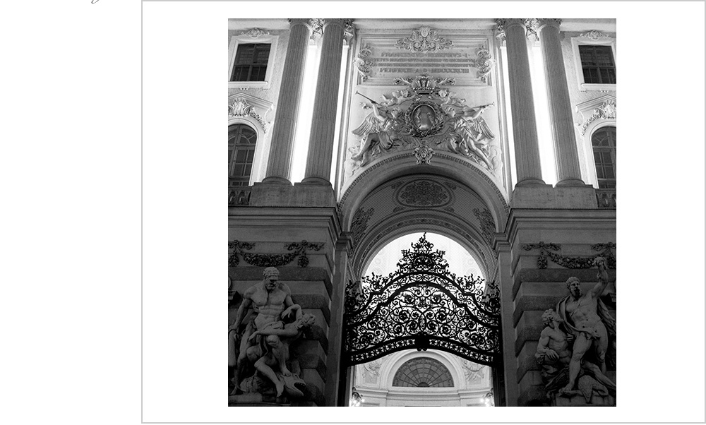 Standing in front of this remarkable building in Vienna Austria one is at once struck by beauty and scope and age
