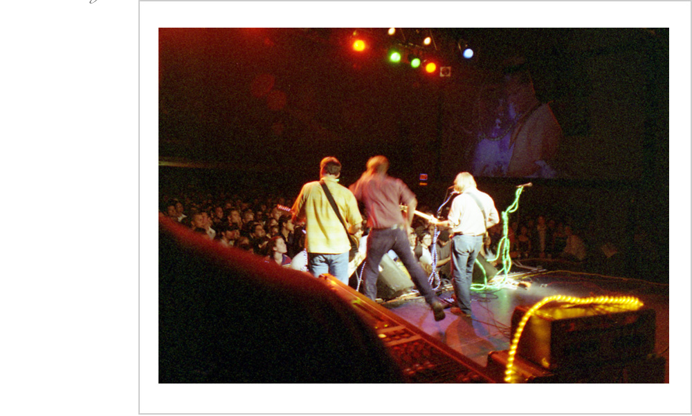 The front row of the Bill Graham Civic Auditorium is where Pavement is going to plant its flag of rock n roll superiority.