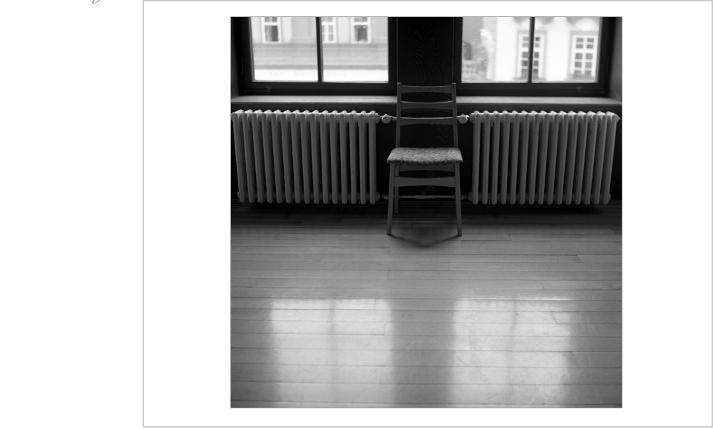 Almost perfect symmetry in this gallery room in Prague.